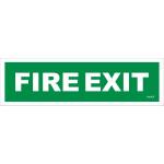 Fire Exit Signage Board (12x4 Inches)