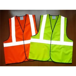 Sleeveless Cotton Polyester Red Safety Jacket, Size: Medium, Packaging Type: Each